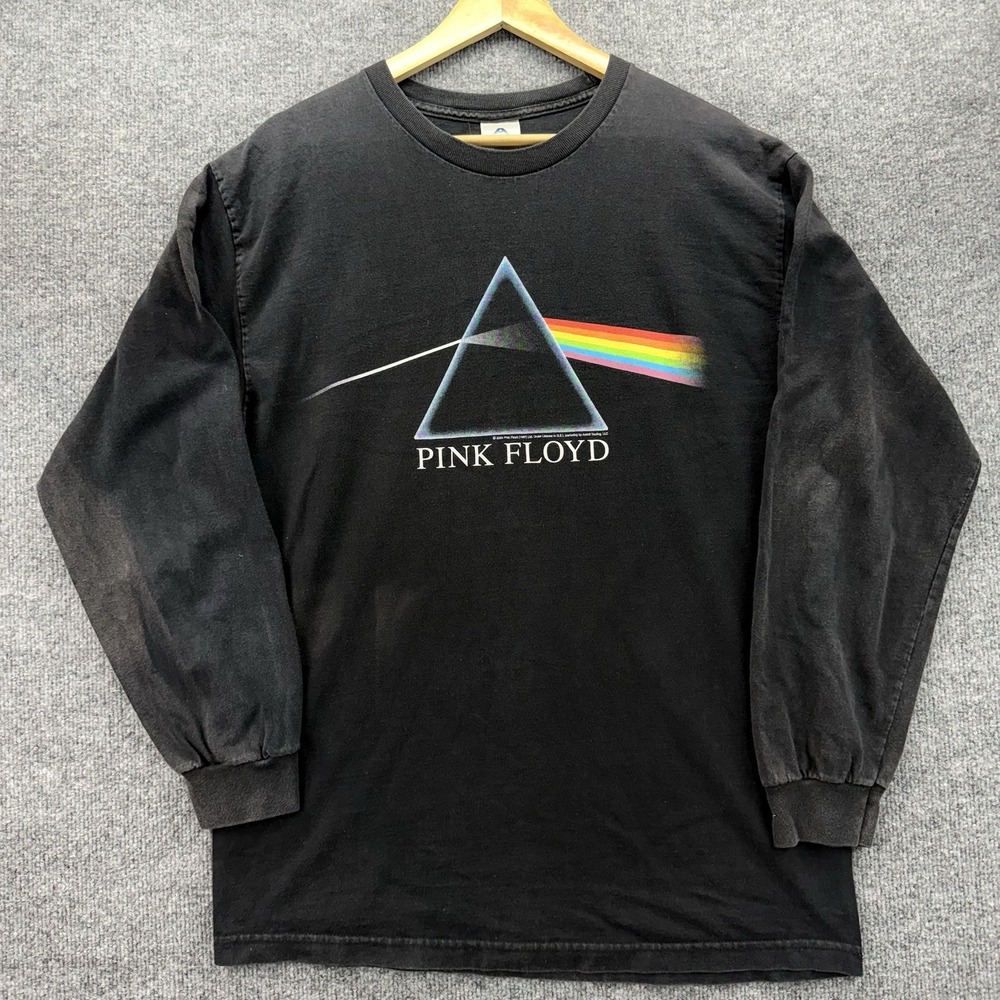Vintage Pink Floyd Shirt Mens Size Medium Black Long Sleeve‎ Band 2004 Tee